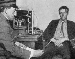 polygraph testing circa 1930's